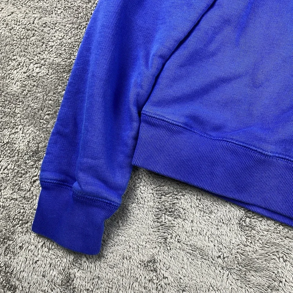 Nike Crewneck Sweatshirt Peach-Pink Lettering Logo Womens Small Blue